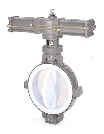 Tomoe USA Valve - 841T / 842T PTFE Lined Butterfly Valve